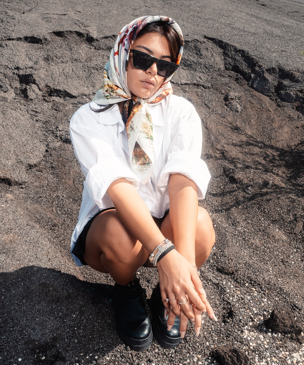 100% Silk Foulard