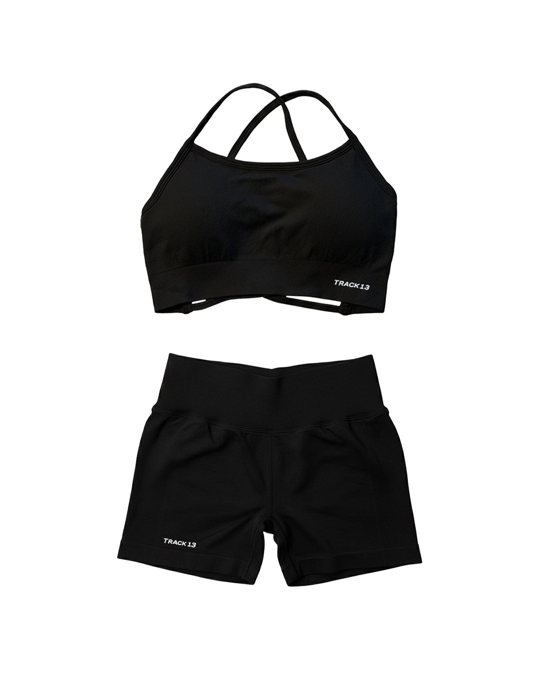 F>S Black Shorts Set